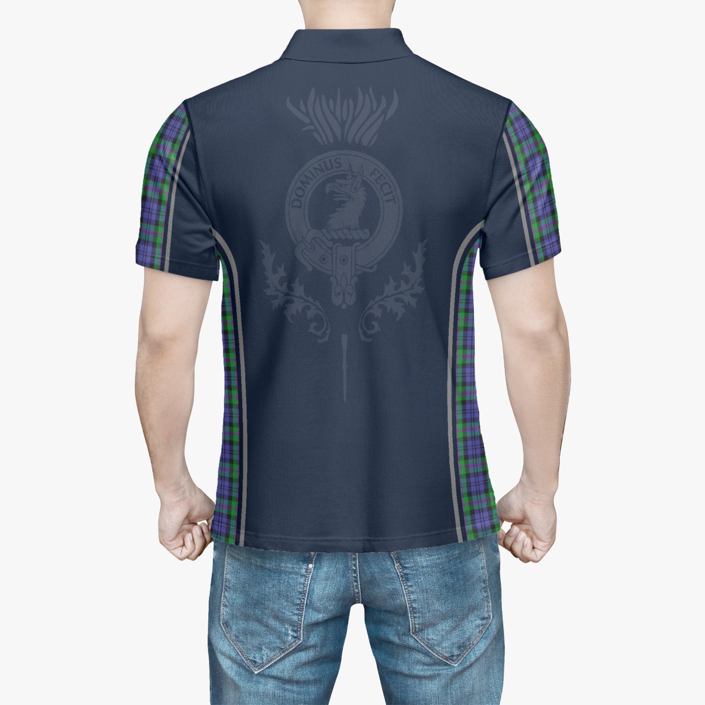 Clan Baird Crest & Tartan Polo Shirt