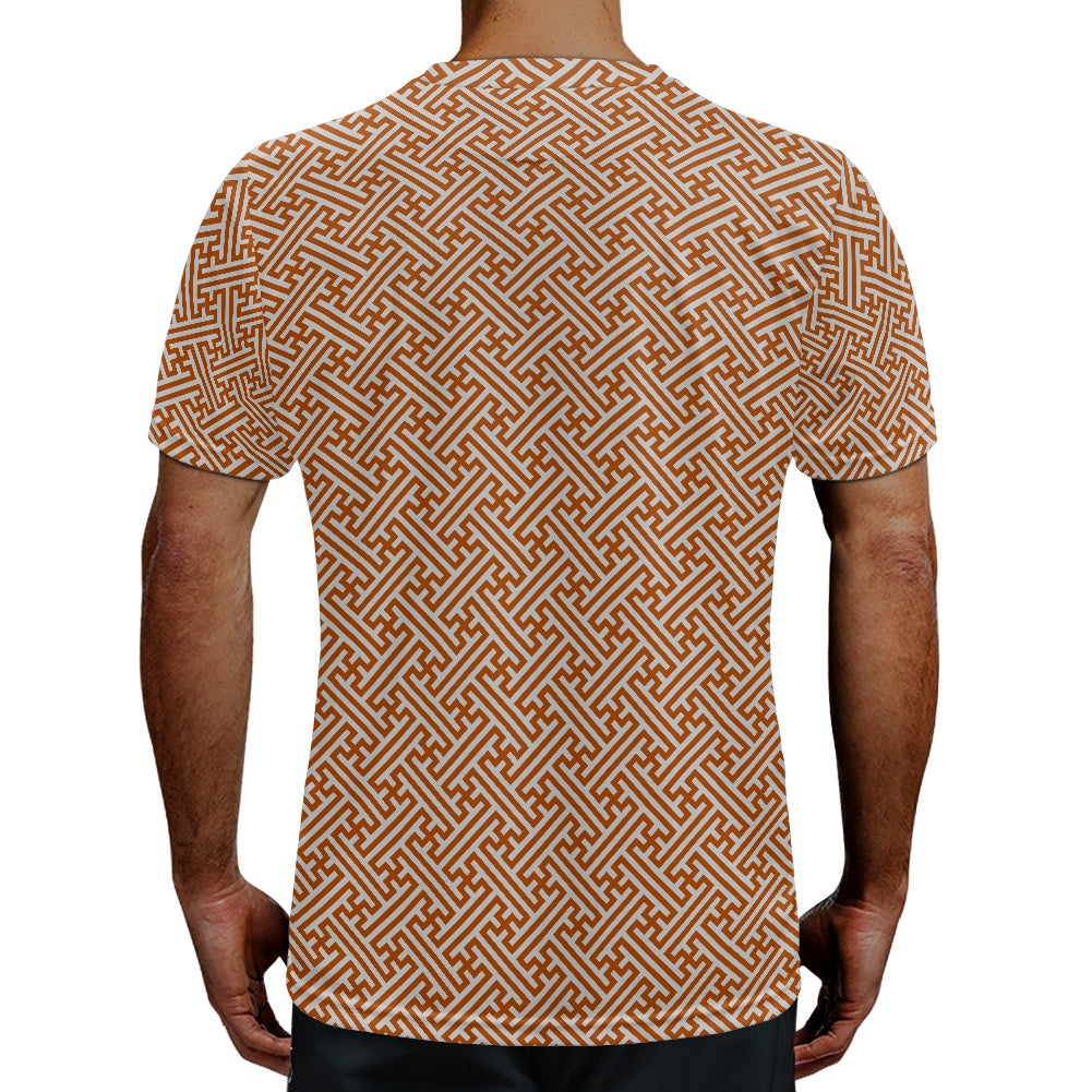 Japanese Wagara - Terracotta Sayagata - Football Shirt