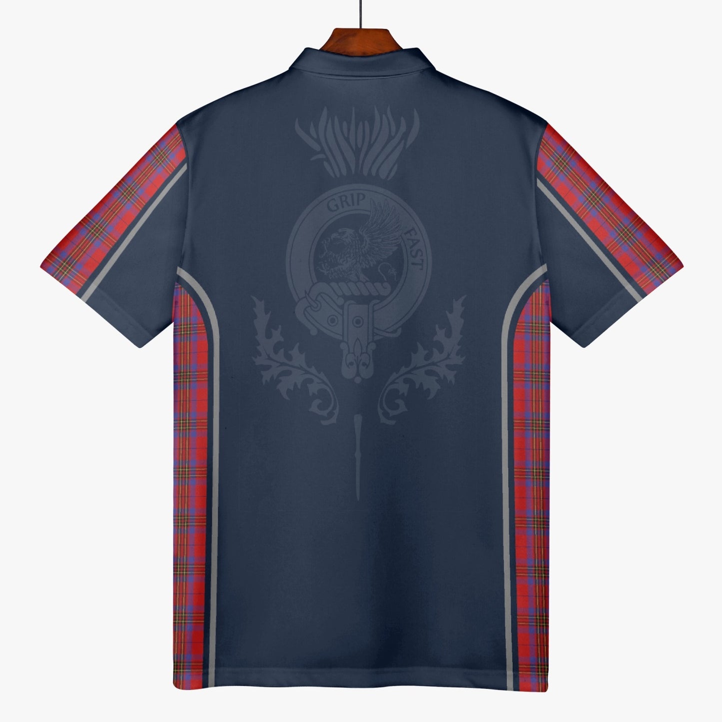 Clan Leslie Crest & Tartan Polo Shirt