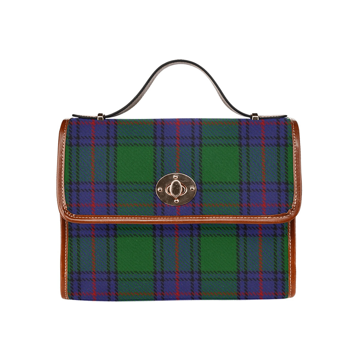 Clan Shaw Tartan Waterproof Canvas Handbag