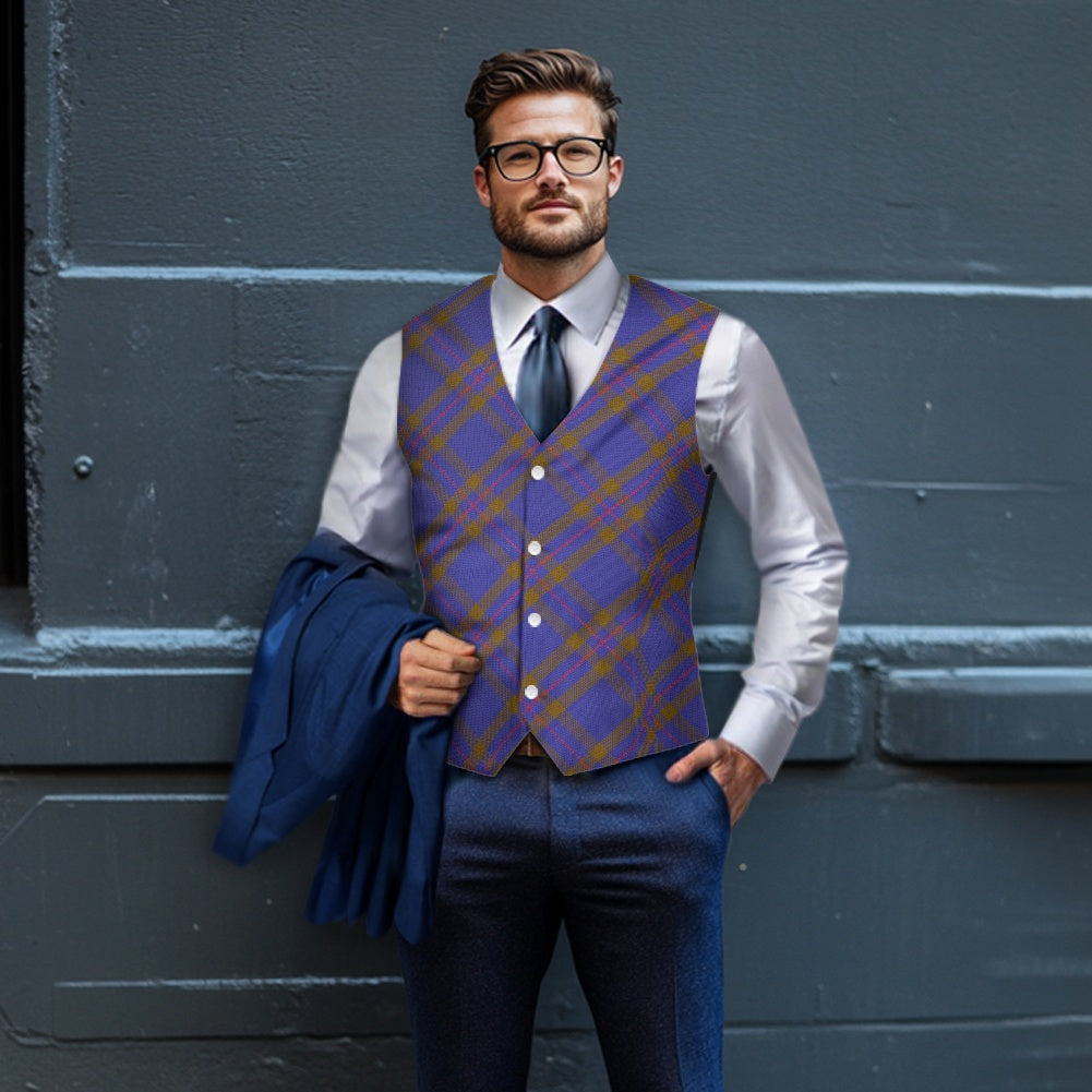 Clan Elliott Tartan Bias Suit vest jacket