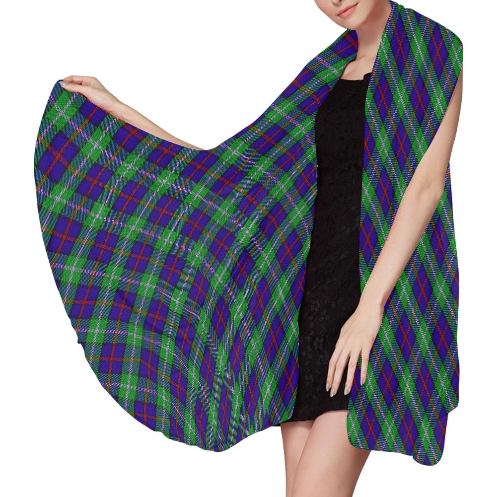 Clan MacEachain Tartan Bias Chiffon Scarf