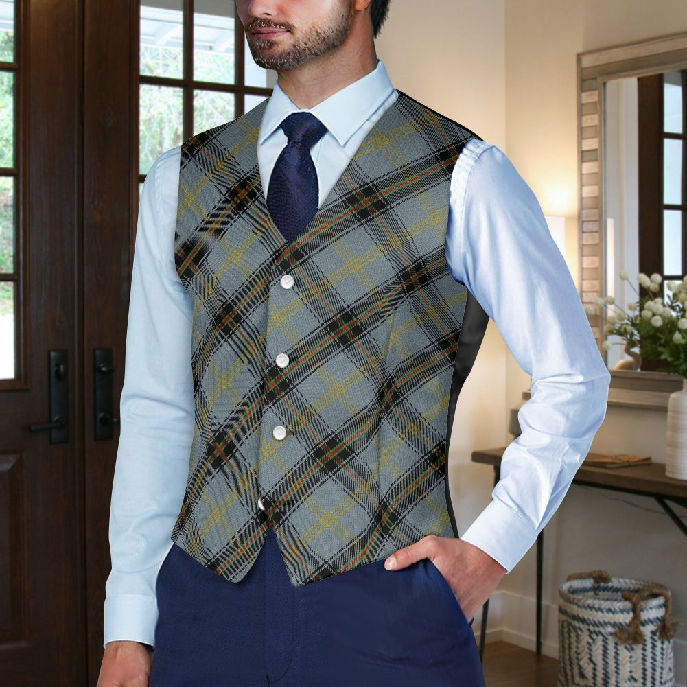 Clan Bell Tartan Bias Suit vest jacket