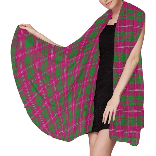 Clan Crawford Tartan Chiffon Scarf