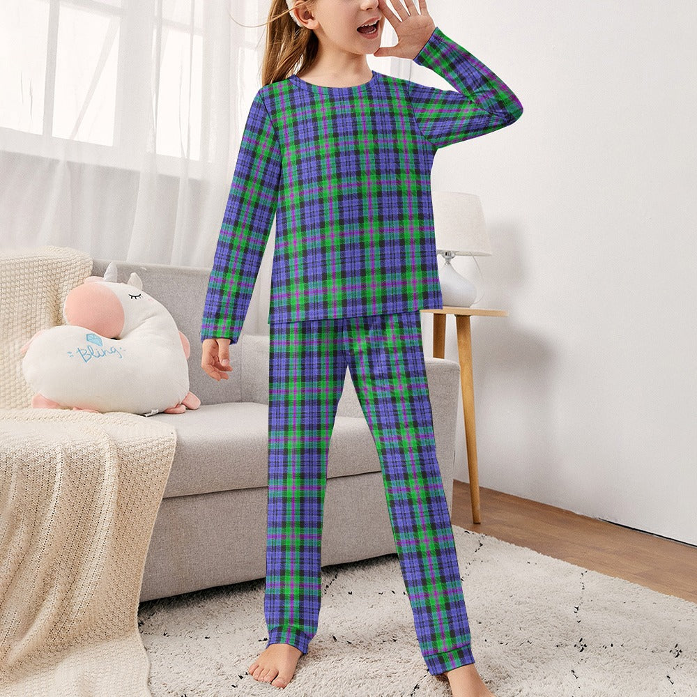 Clan Baird Tartan Girl's Pajama suit