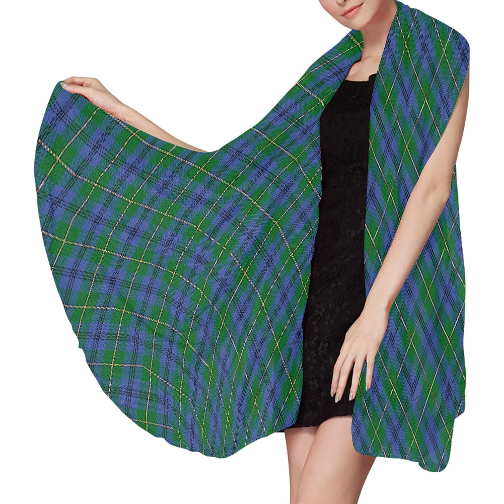 Clan Johnstone Tartan Chiffon Scarf