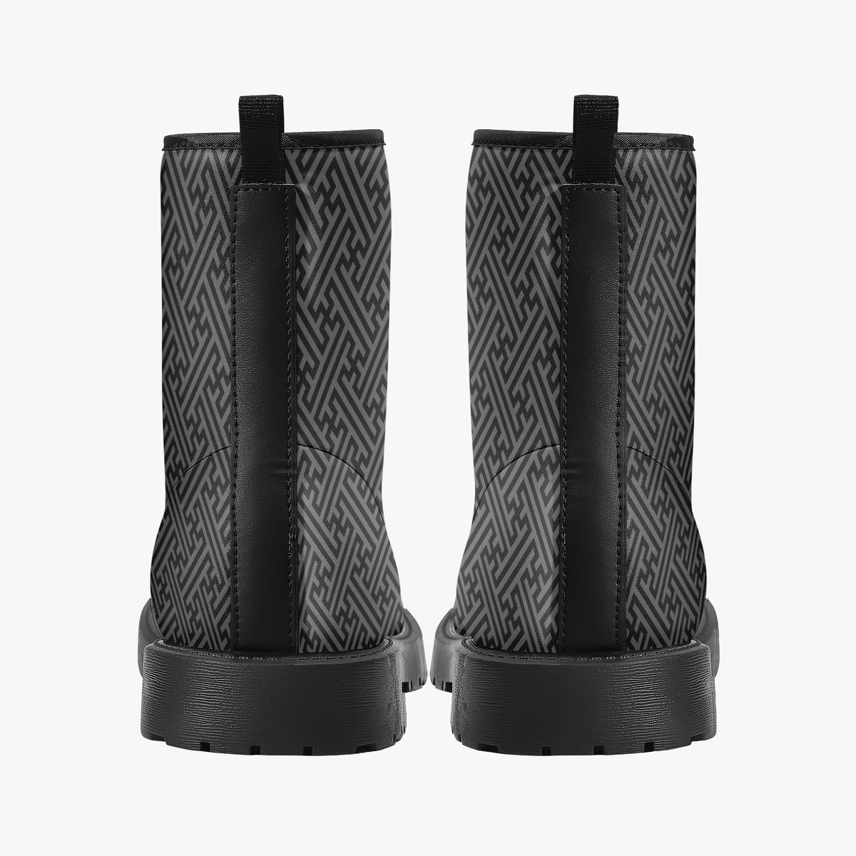 Japanese Wagara - Sayagata Black - PU Leather Boots