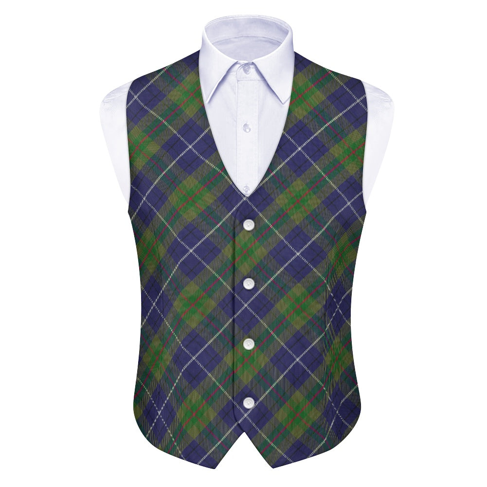 Clan Coulthard Tartan Bias Suit vest jacket