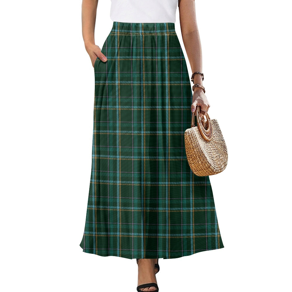 HW Tartan Printed Double Pocket Skirt
