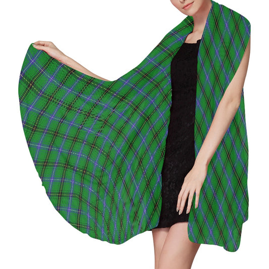 Clan Henderson Tartan Bias Chiffon Scarf