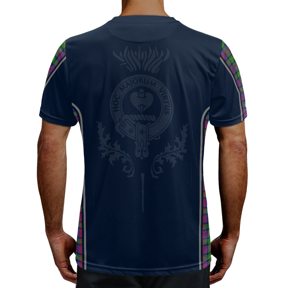 Clan Logan Crest & Tartan Football Shirt