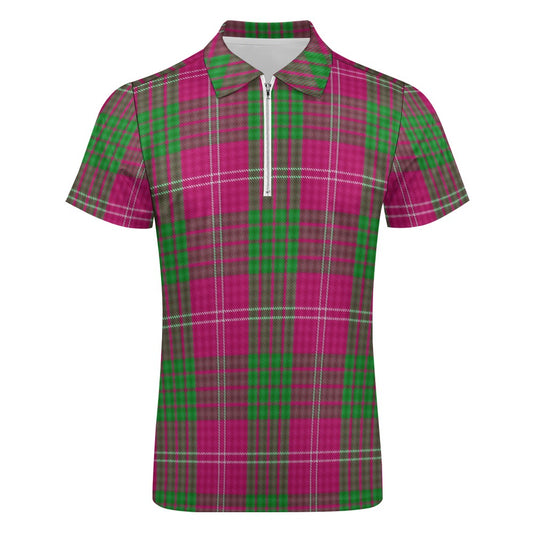 Clan Crawford Tartan Short sleeve polo shirt