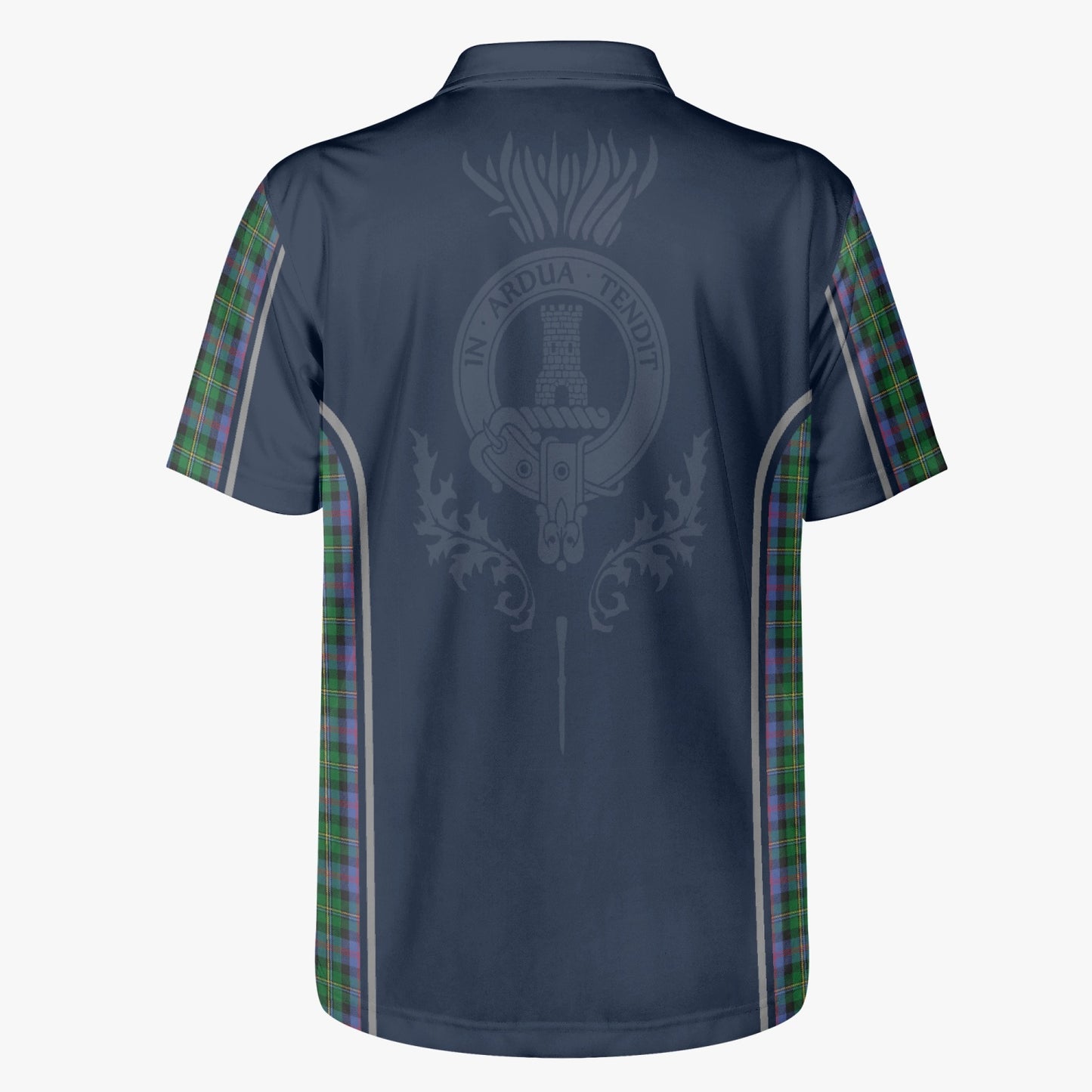 Clan Malcolm Crest & Tartan Polo Shirt