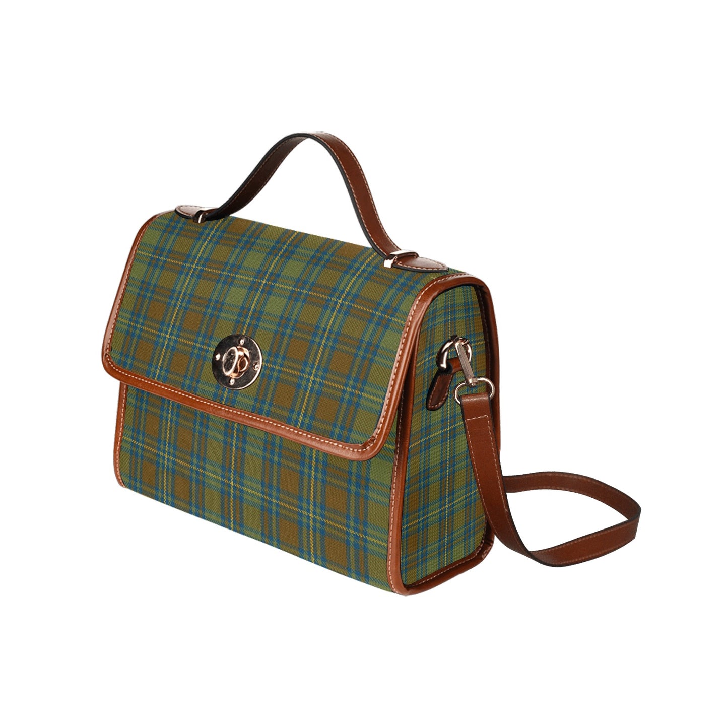 Irish County Kerry Tartan Canvas Handbag