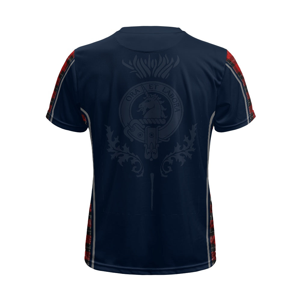 Clan Ramsay Crest & Tartan Football Shirt