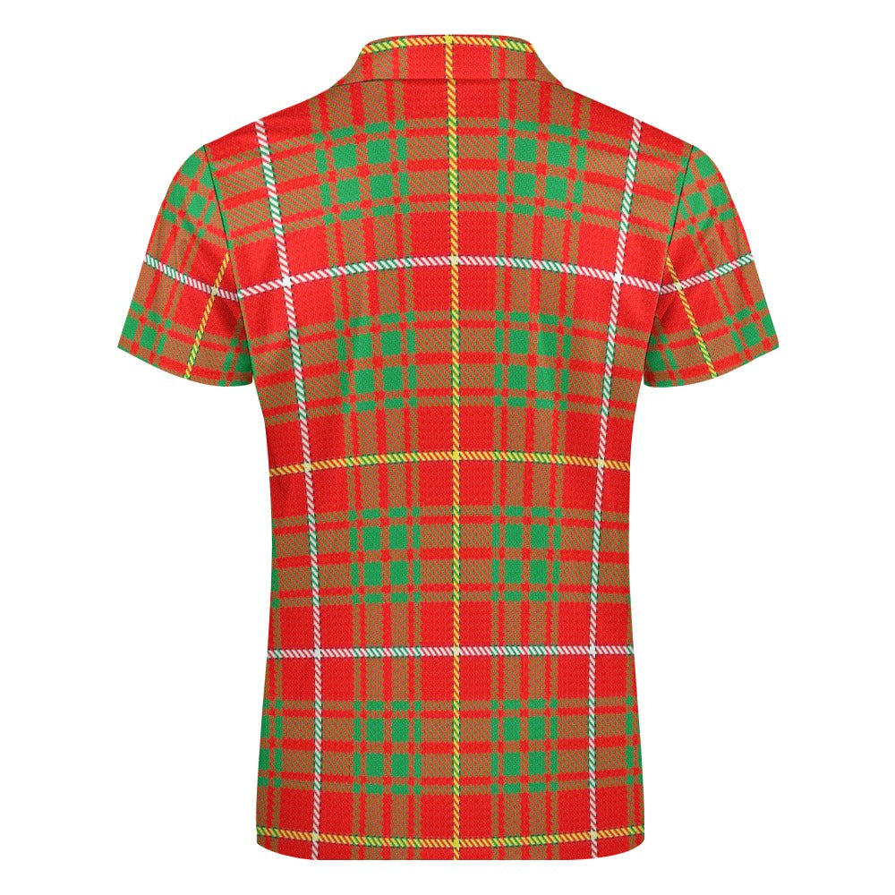 Clan Bruce Tartan Short sleeve polo shirt