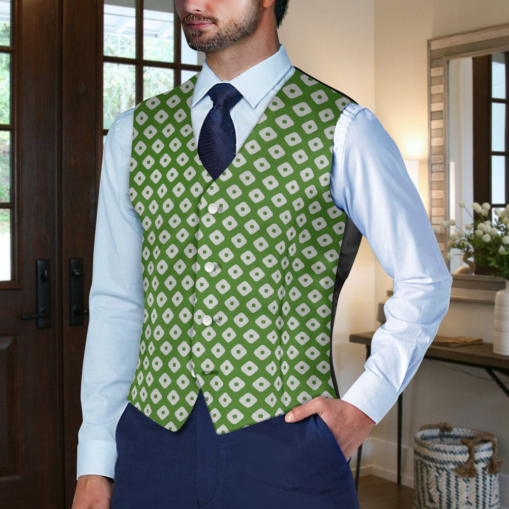 Wagara - Kanoko Green Suit vest jacket