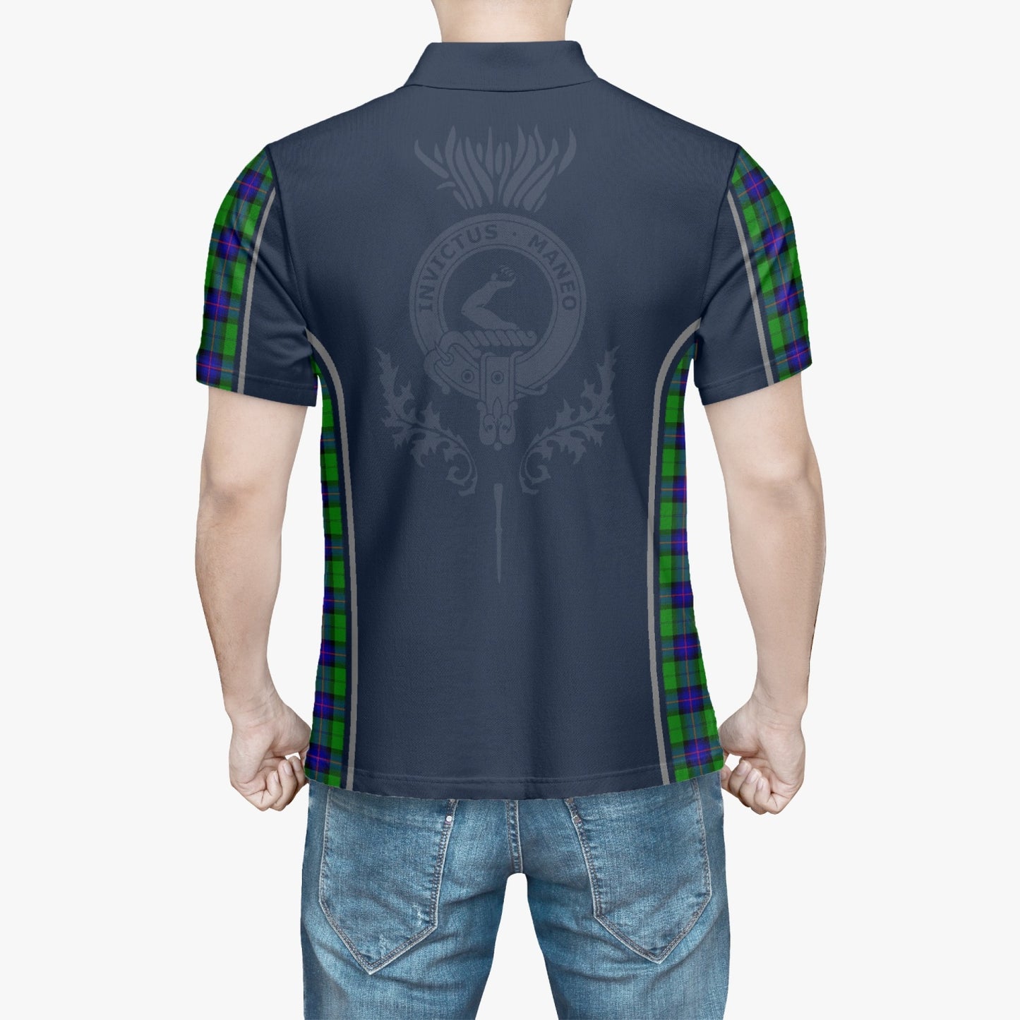 Clan Armstrong Crest & Tartan Polo Shirt