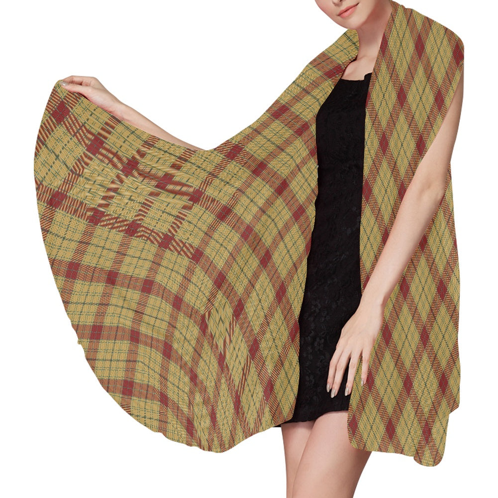 Glen Affric Tartan Bias Chiffon Scarf