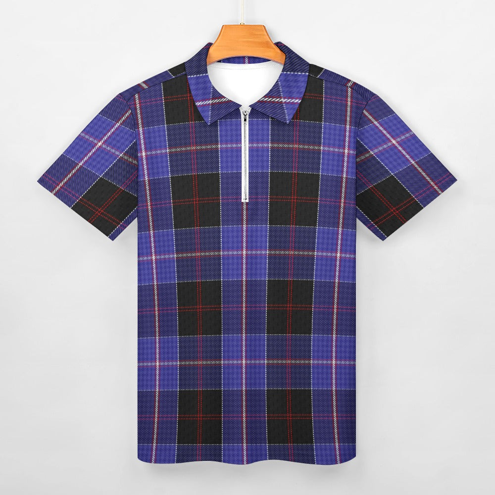 Clan Dunlop Tartan Short sleeve polo shirt