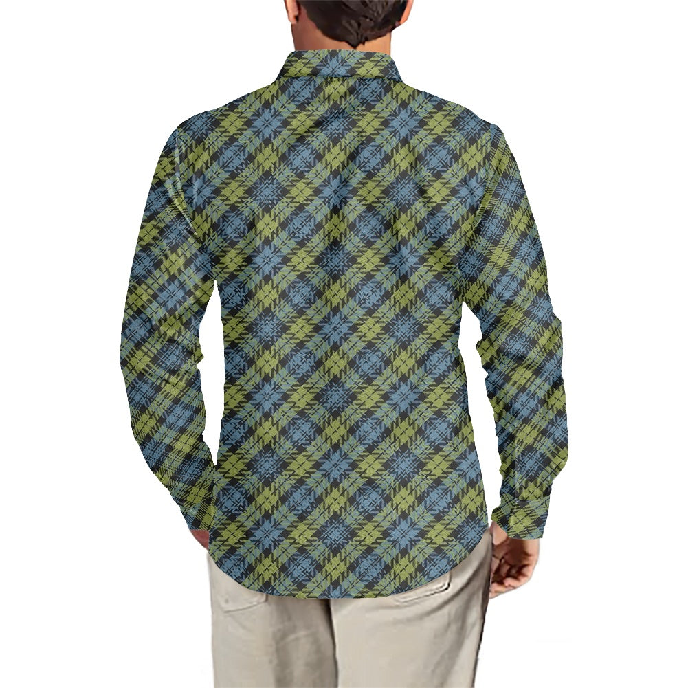 Clan Campbell Tartan Men's long-sleeved shirt