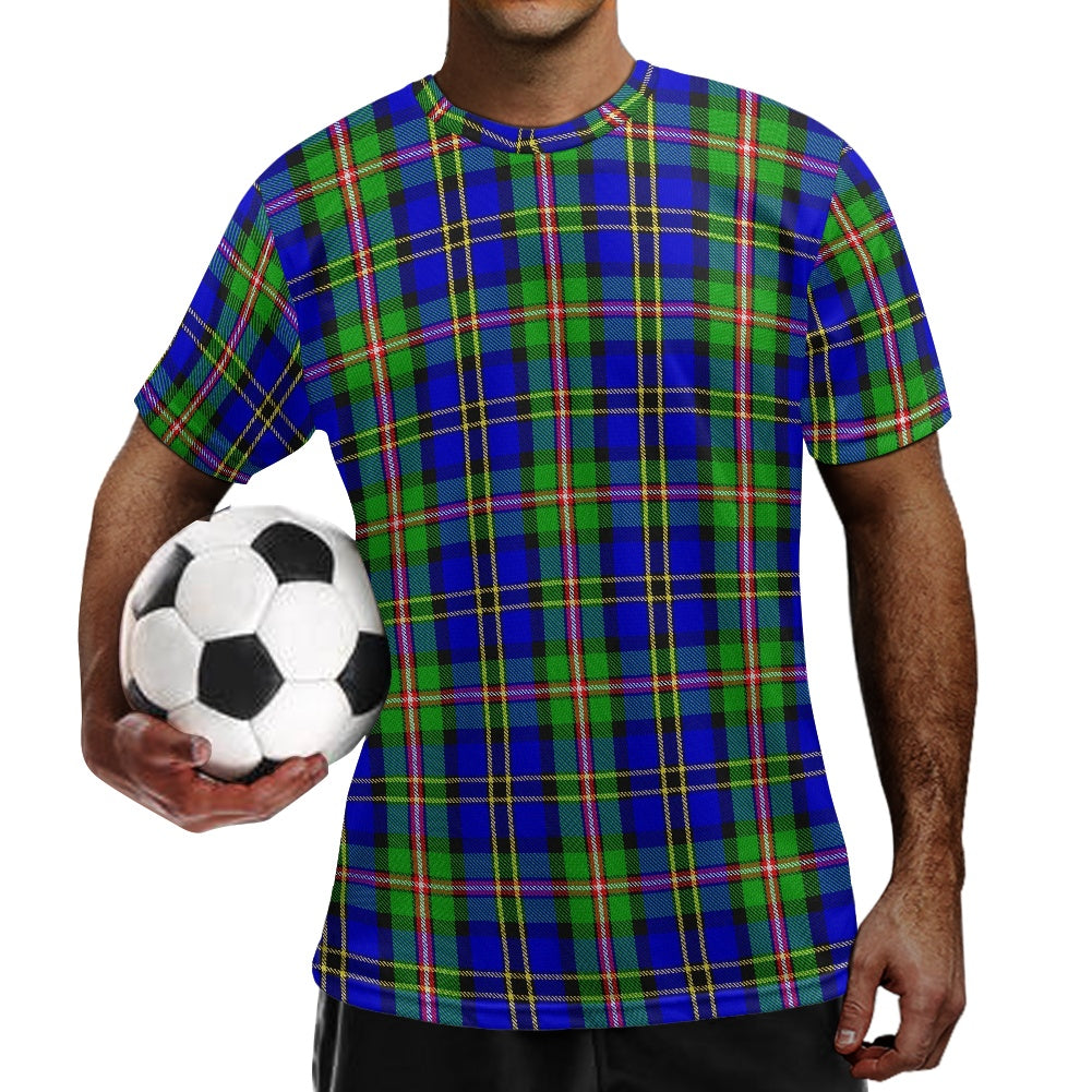 Clan MacCuaig Tartan Football Shirt white