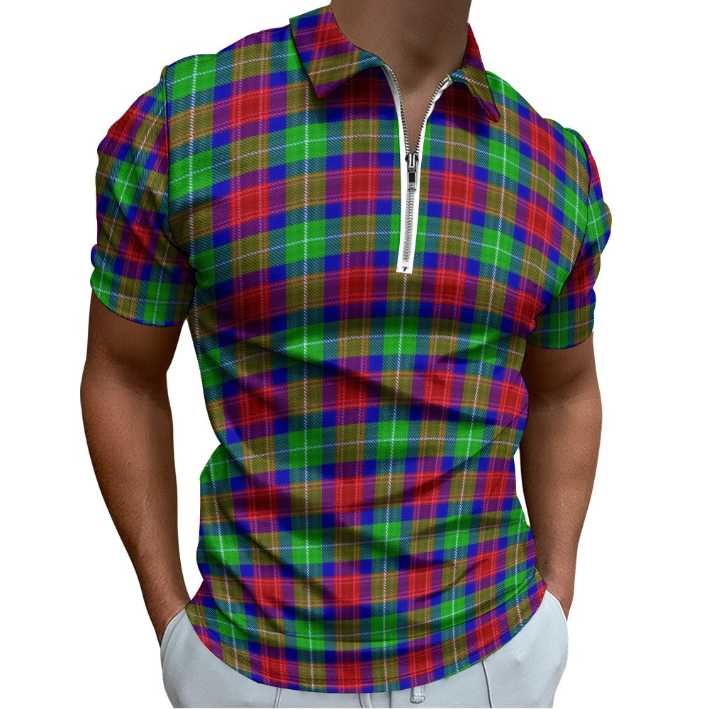 Clan Aiken Tartan Short sleeve polo shirt