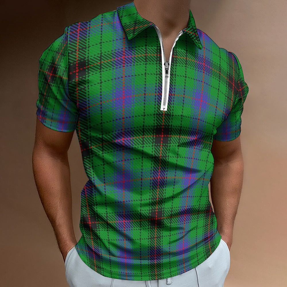 Clan Davidson Tartan Short sleeve polo shirt