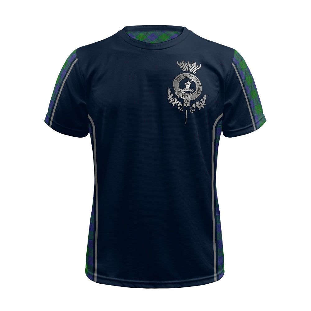 Clan Barclay Crest & Tartan Football Shirt