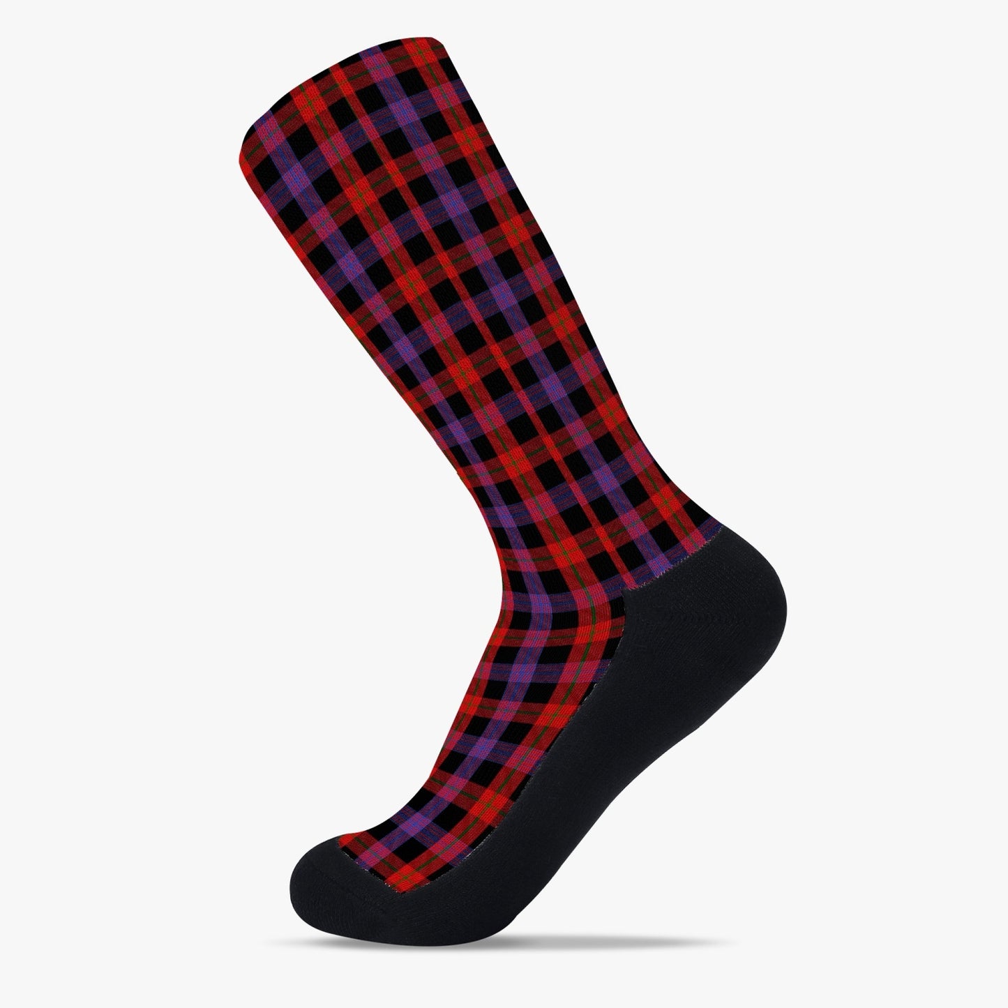 Clan Brown Tartan Reinforced Sports Socks