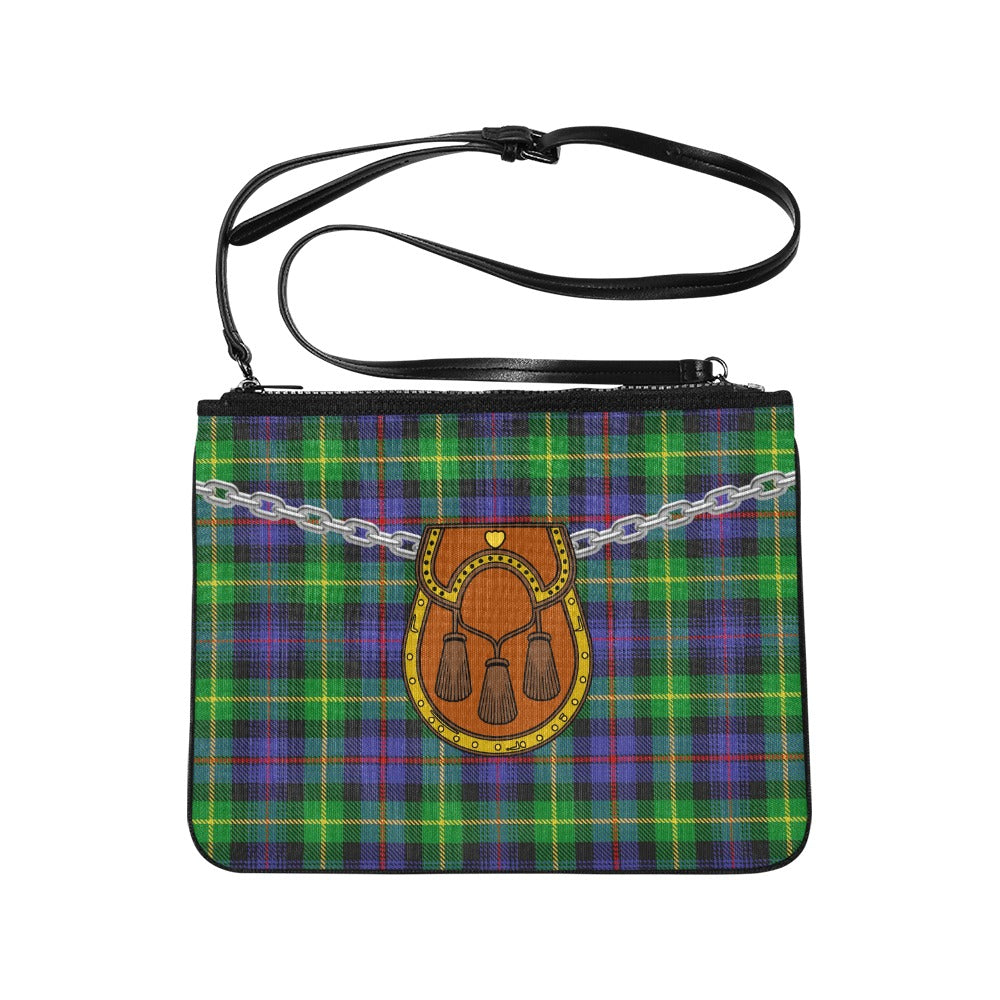 Clan Farquharson Tartan Kilt Clutch Bag