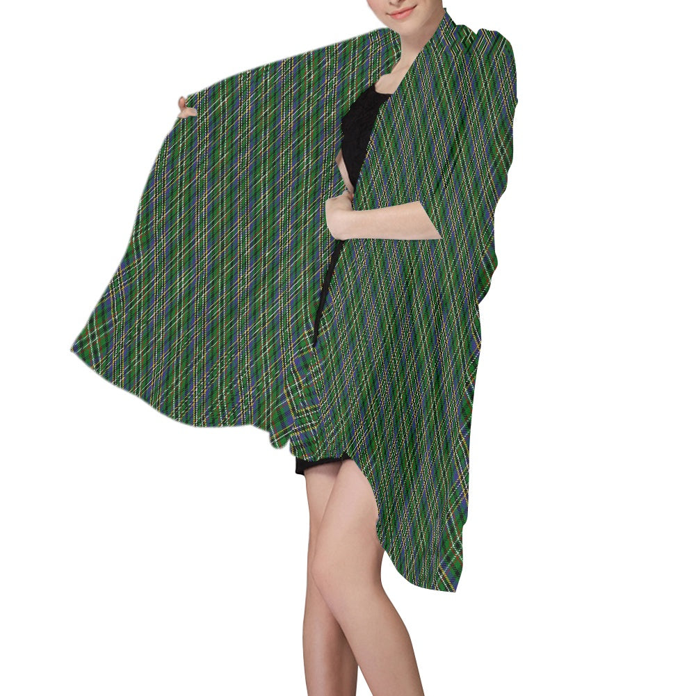 Clan Scott Green Tartan Chiffon Scarf