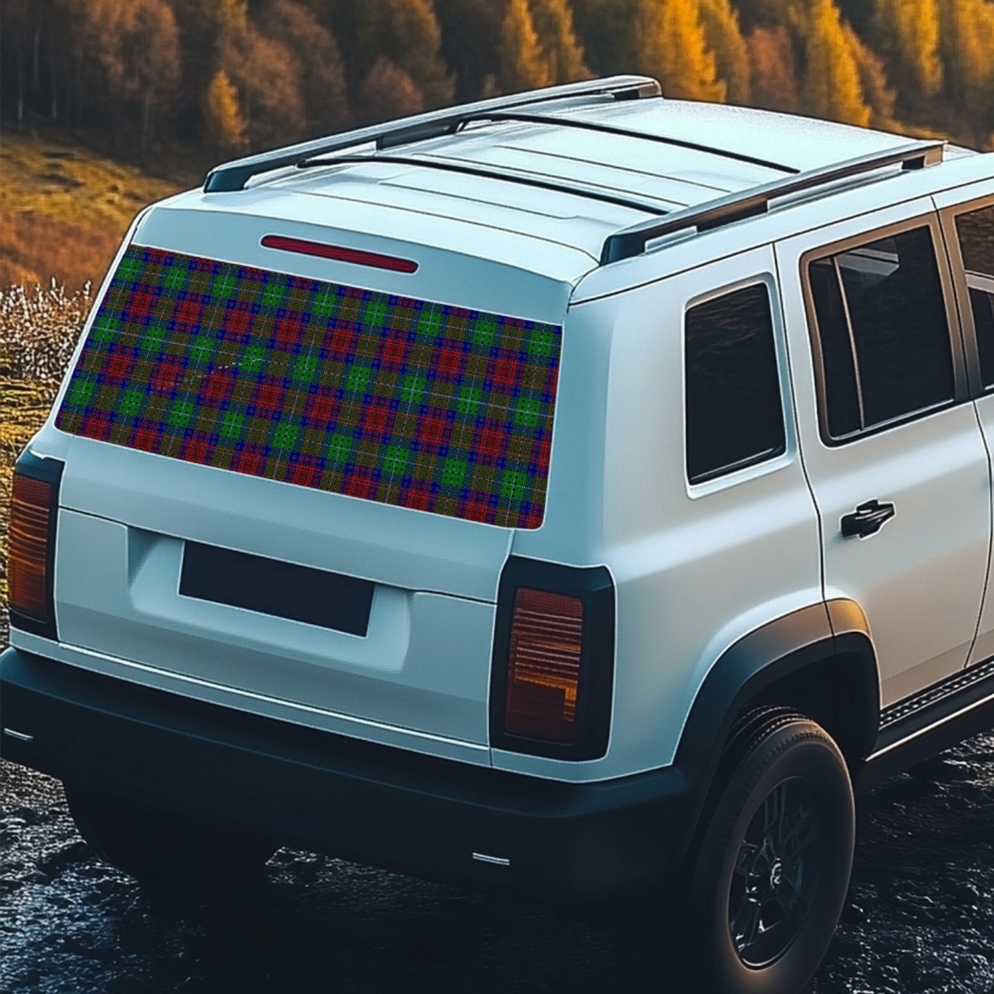 Clan Aiken Tartan Rear Window Decal