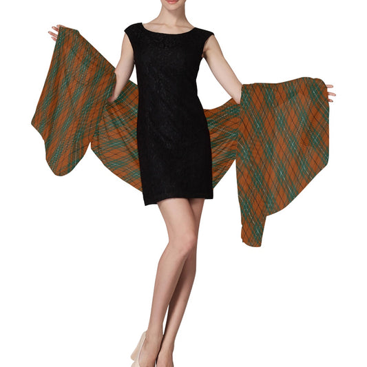 Clan MacAulay Ancient Tartan Bias Chiffon Scarf