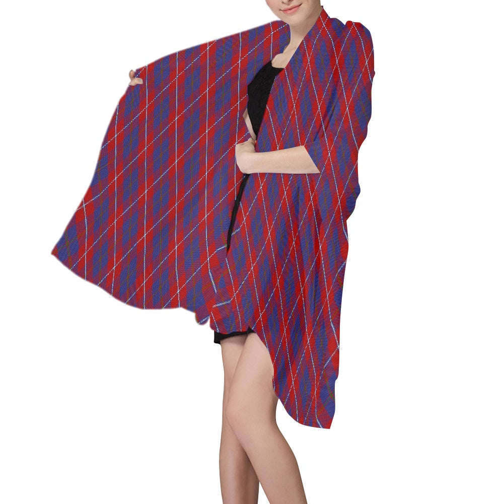 District Galloway Tartan Chiffon Scarf