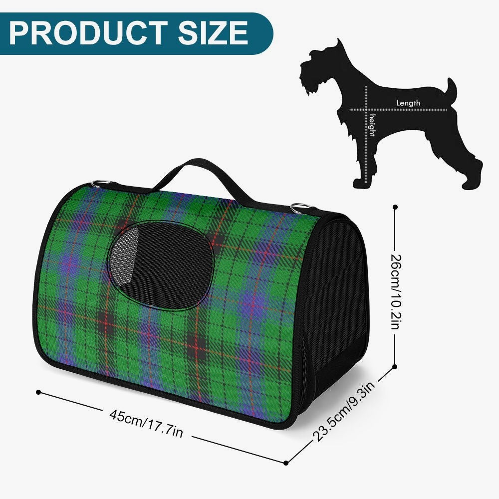 Clan Davidson Tartan Pet Carrier Bag