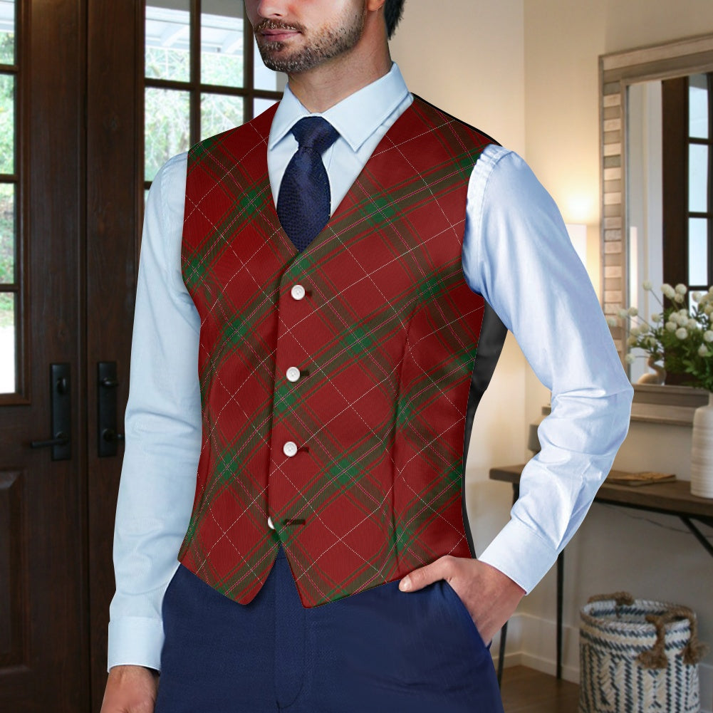 Clan Carruthers Tartan Bias Suit vest jacket