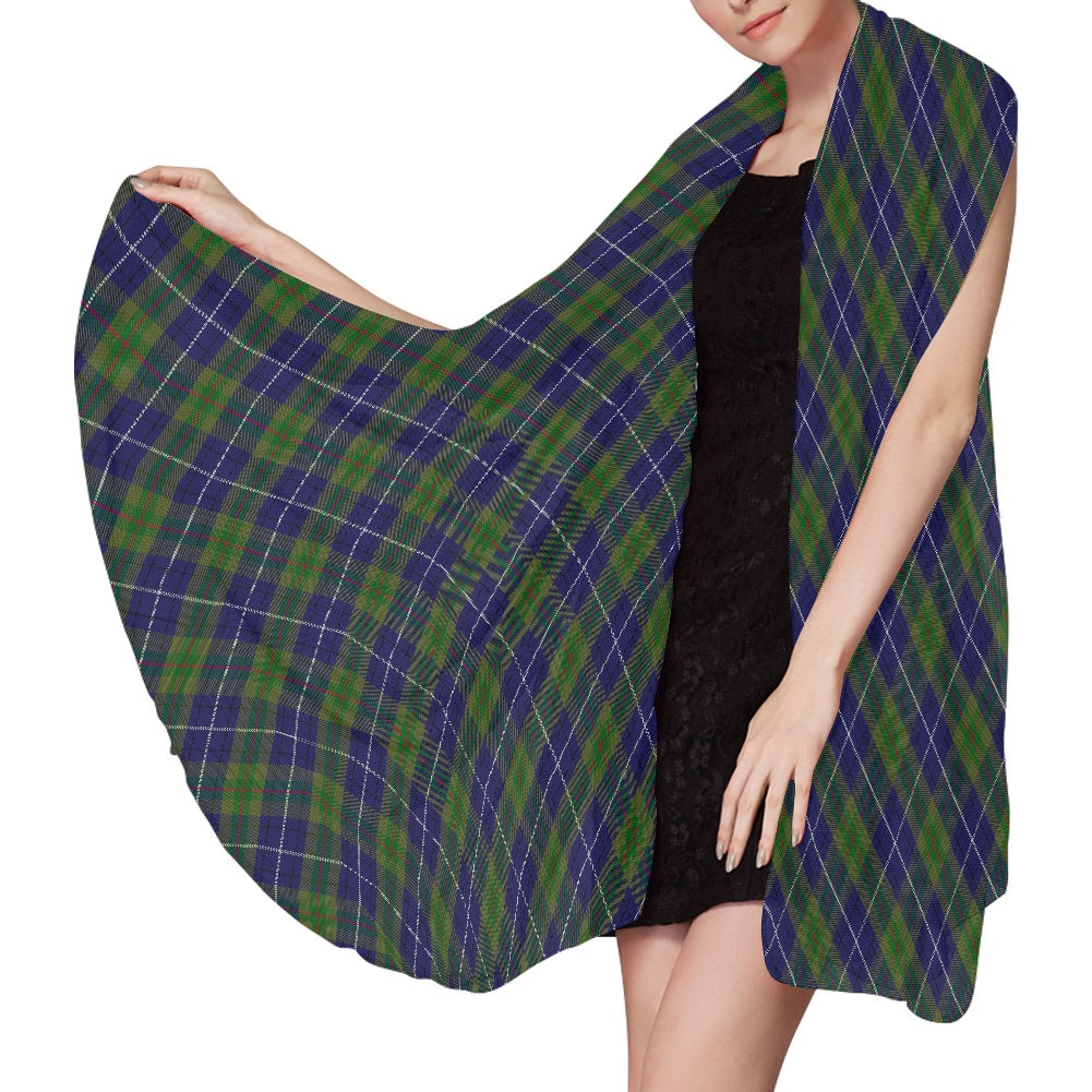 Clan Coulthard Tartan Bias Chiffon Scarf
