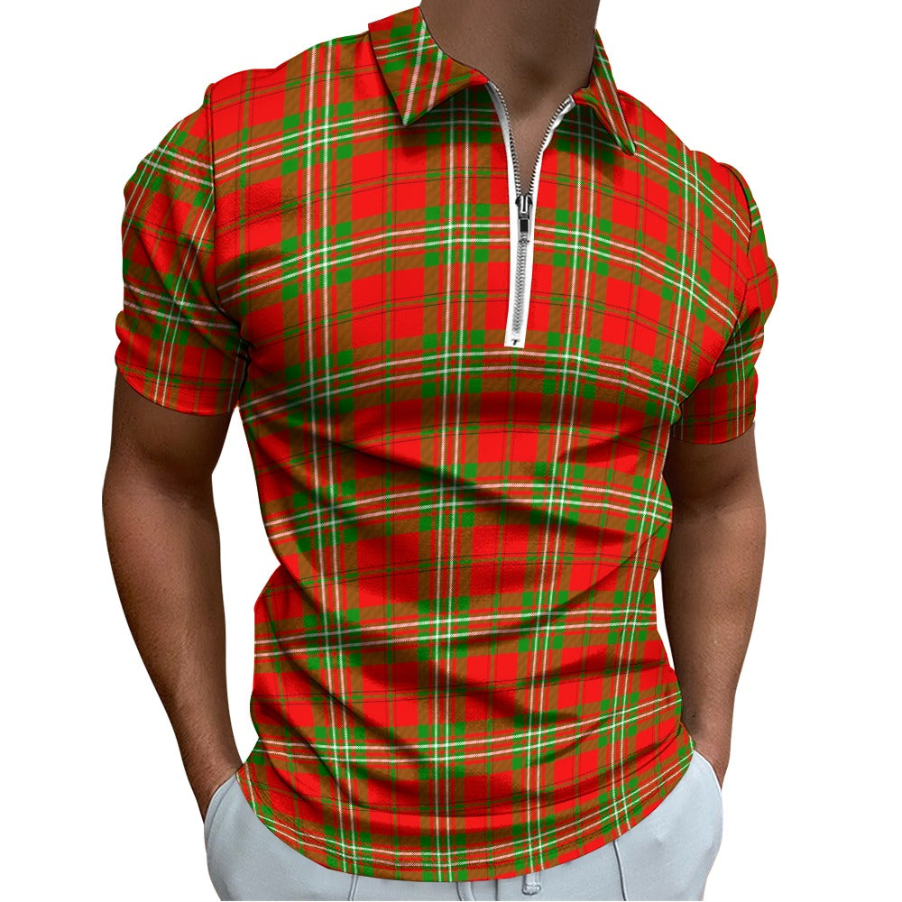 Clan Scott Tartan Short sleeve polo shirt