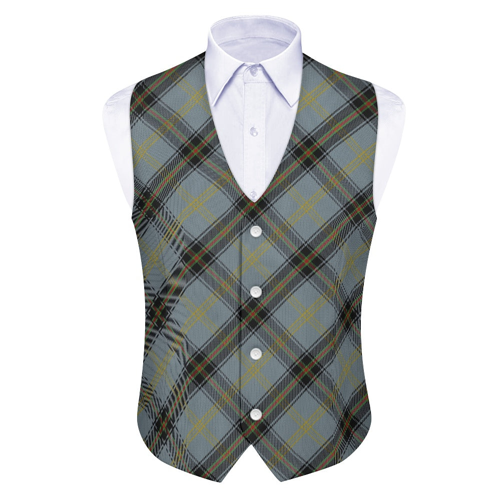 Clan Bell Tartan Bias Suit vest jacket