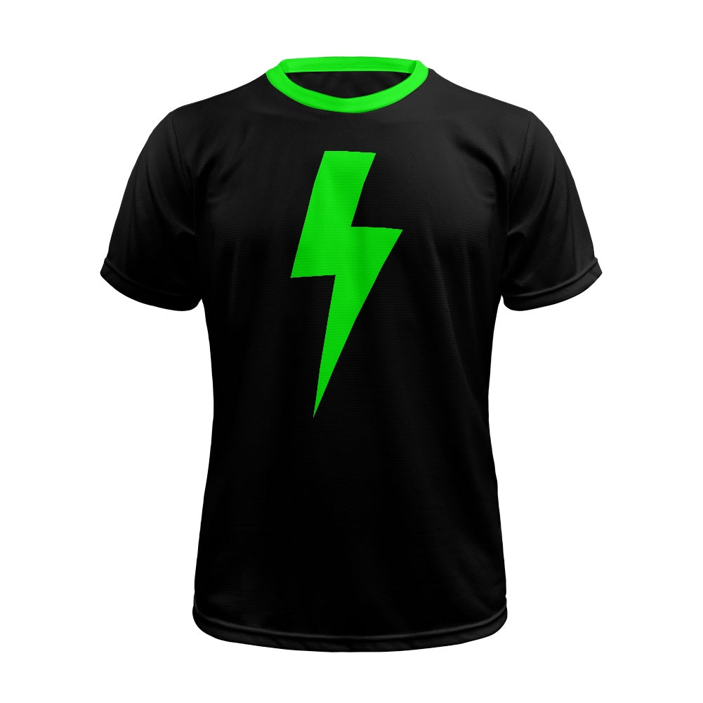Lightning Bolt - Green - Football Shirt