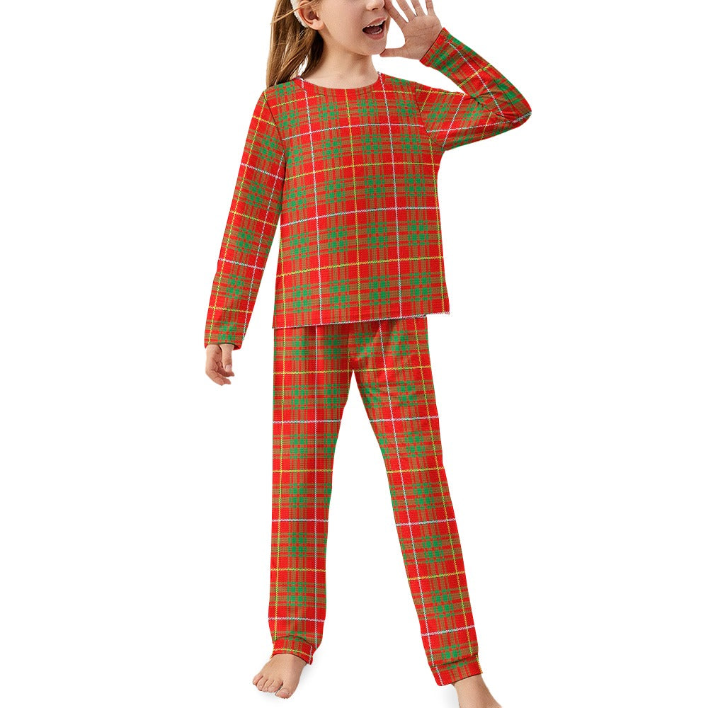 Clan Bruce Tartan Girl's Pajama suit