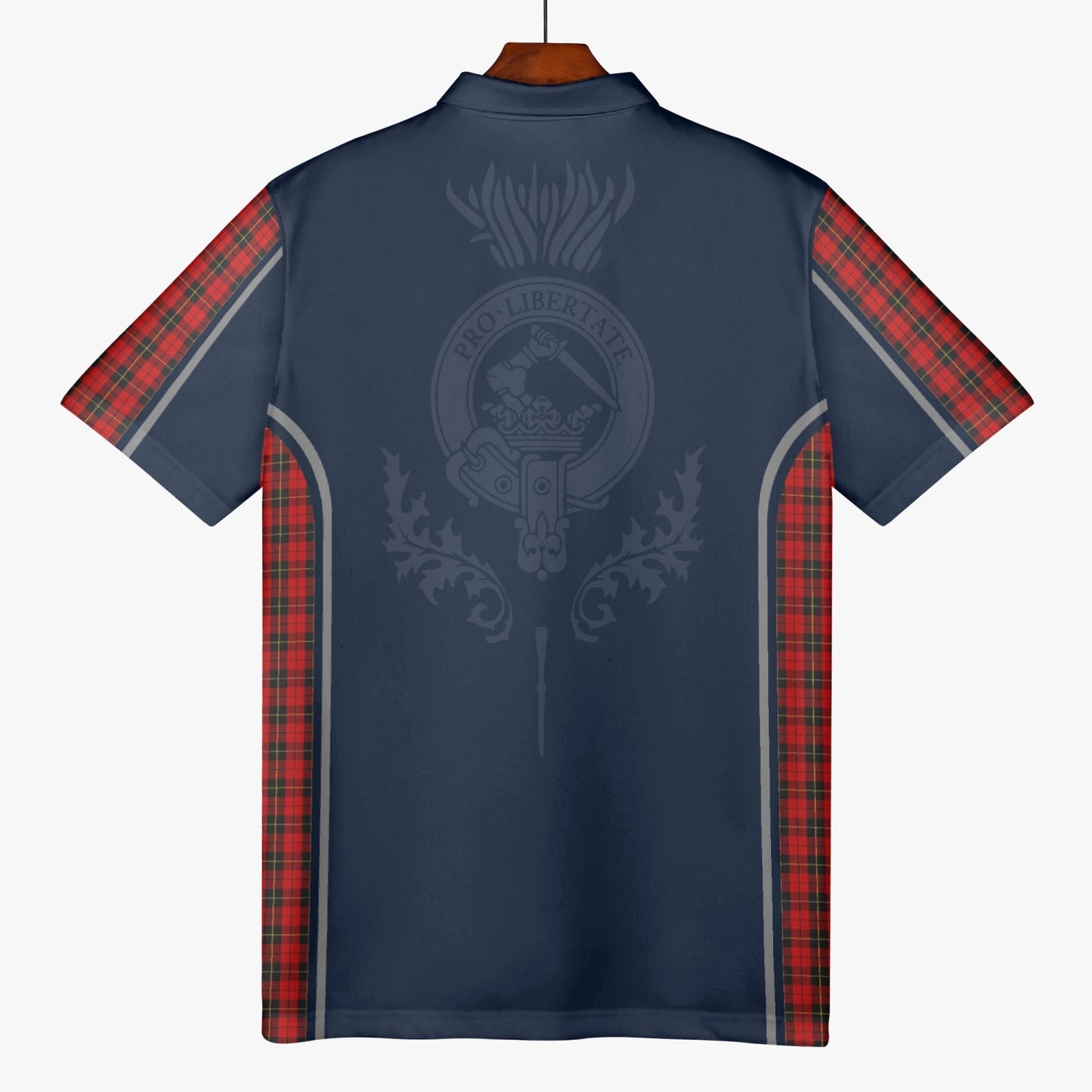 Clan Wallace Crest & Tartan Polo Shirt