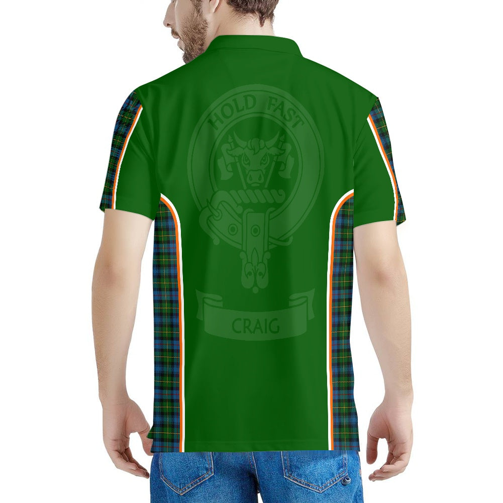 Clan MacLeod Crest & Tartan - Craig - Polo