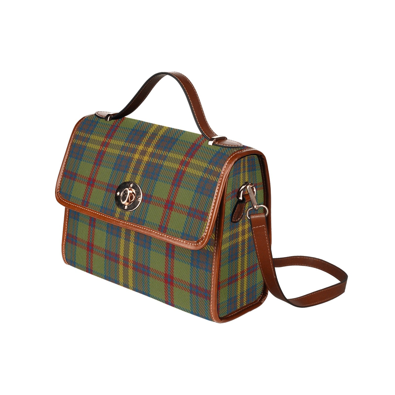 Irish County Limerick Tartan Canvas Handbag