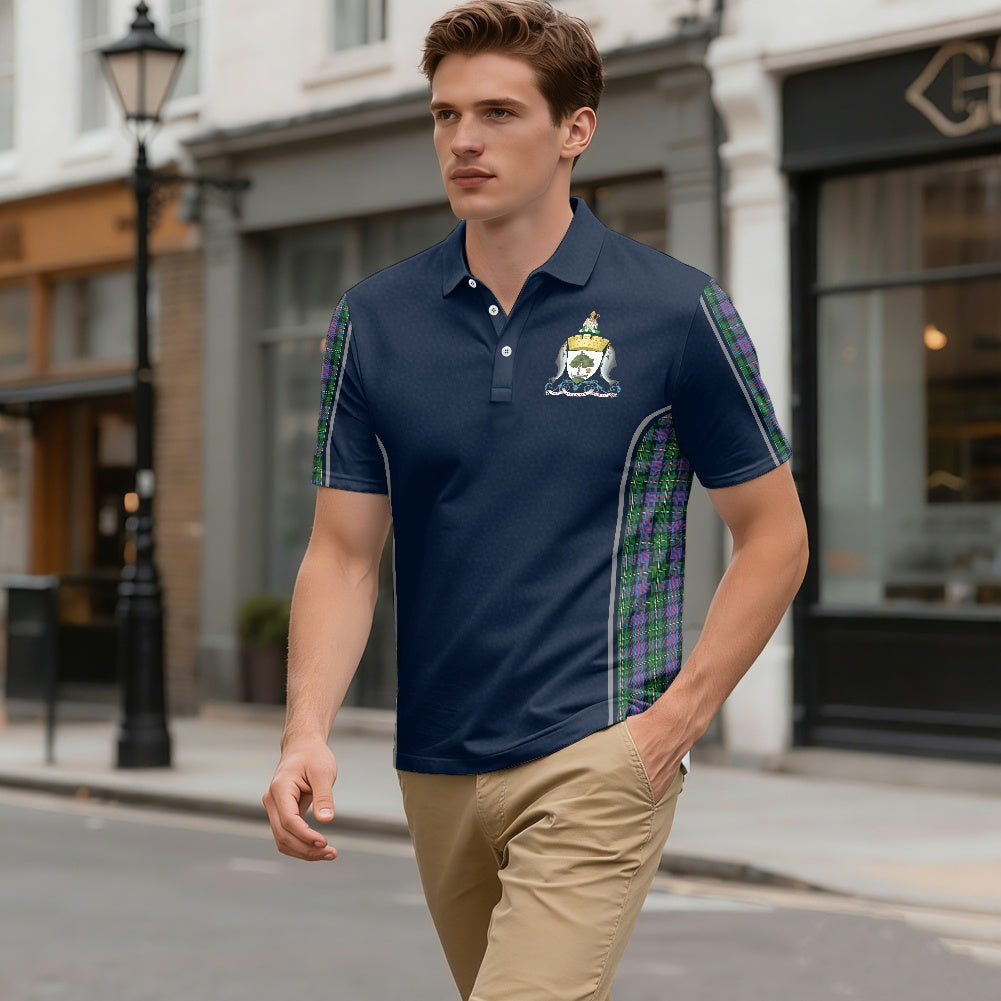 Glasgow City Crest & Malcolm Tartan Polo