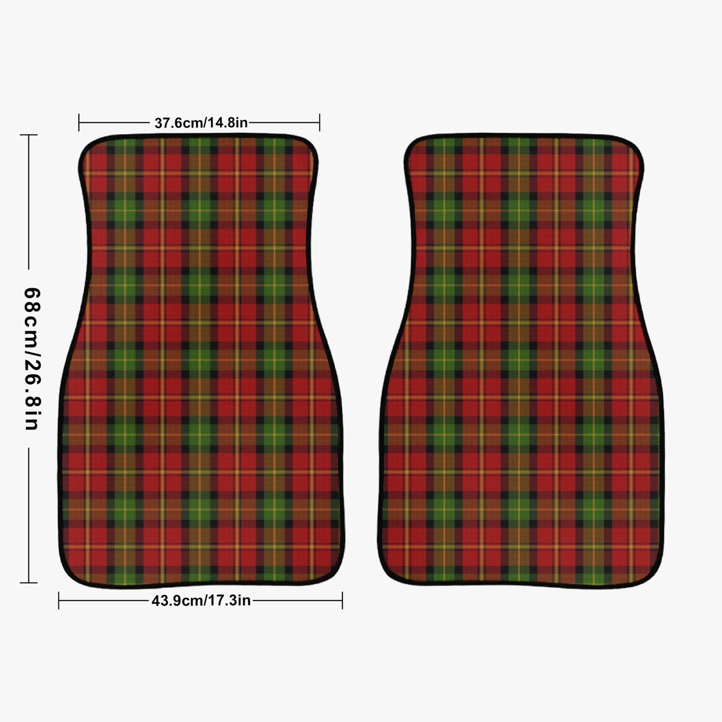 Clan Blackstock Tartan Car Floor Mats - 2Pcs