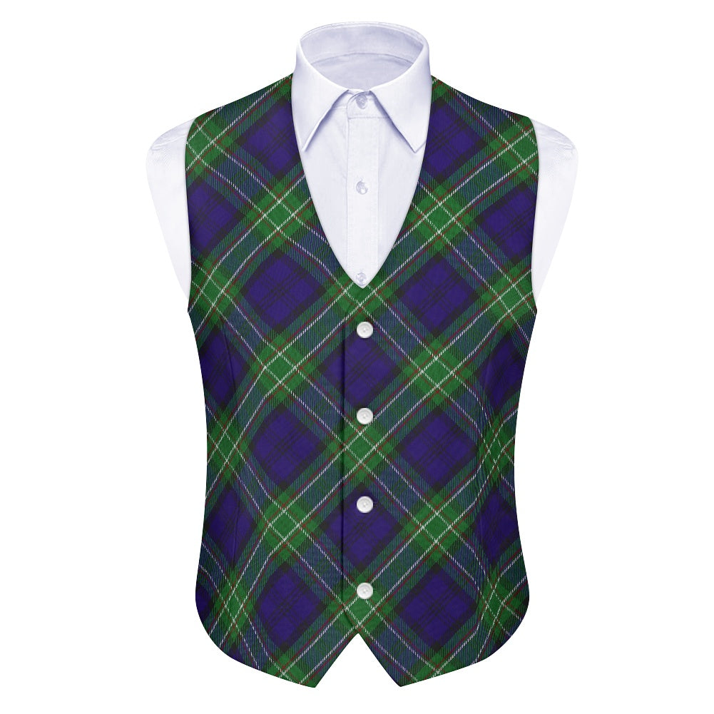 Clan Allen Tartan Bias Suit vest jacket