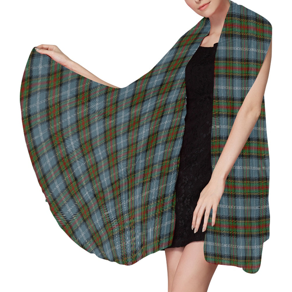 Clan Estes Tartan Chiffon Scarf
