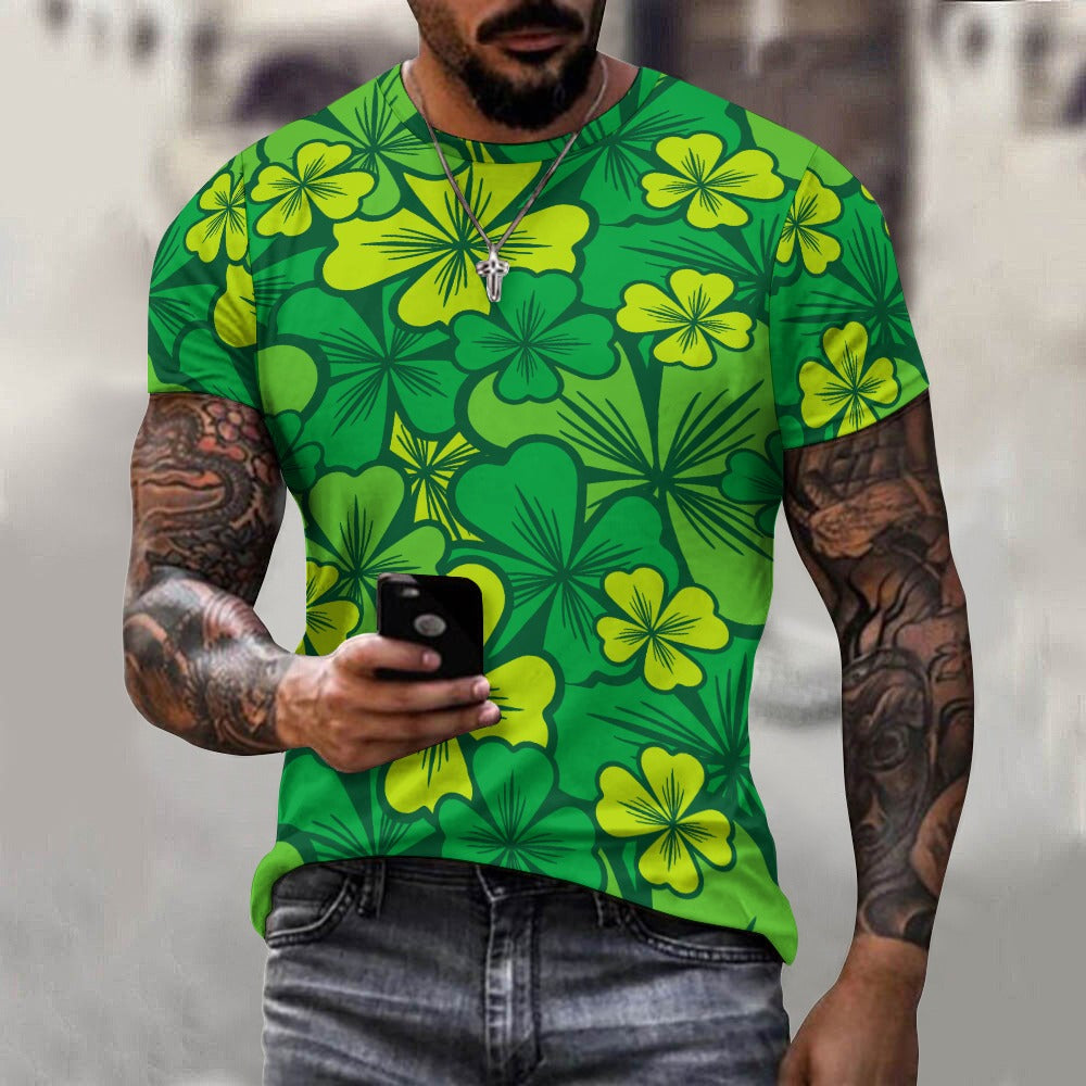 Irish Shamrock Men's Cotton T-shirt